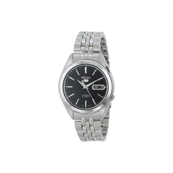 SEIKO Automatic Mechanical Movement Stainless Steel Strap Watch 38mm Men's Watches Black Dial