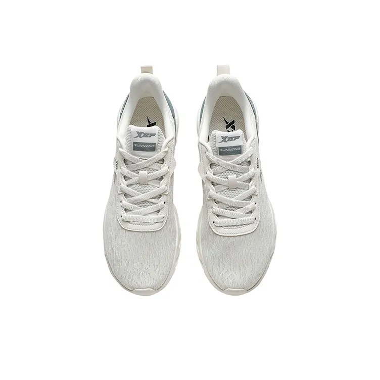 XTEP Running Shoes Men Low Top Sail White/Cat Eye Gray-3