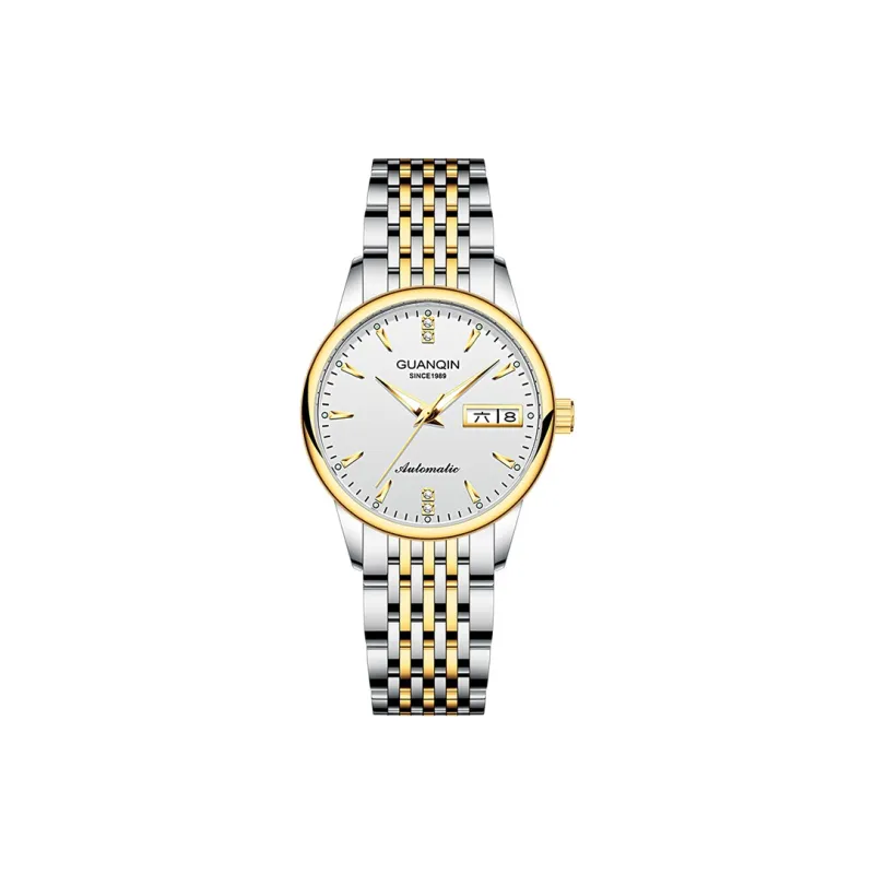GUANQIN GJ16221 1A Automatic Mechanical Movement Stainless Steel Watchband Watch Women's Watch Black Dial-4
