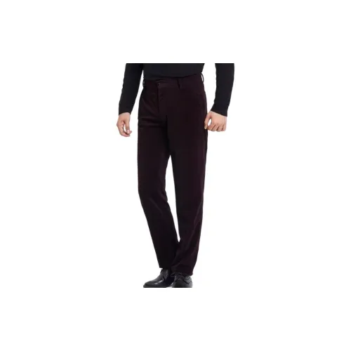 BRAUN BUFFEL Suit Trousers Men Burgundy