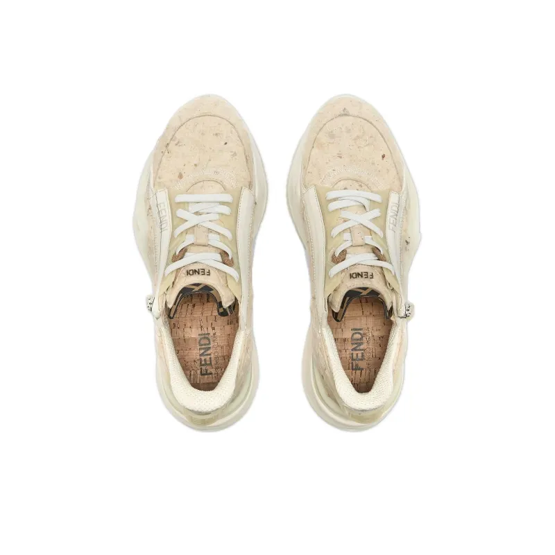 Kengo Kuma x FENDI Low-Top Casual Shoes Men's Ecru-3