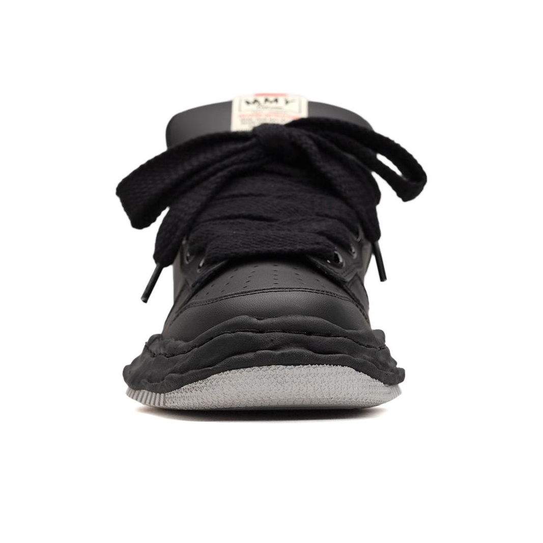 MIHARA YASUHIRO Wayne Puffer Lace-Up Sneakers Black White US
