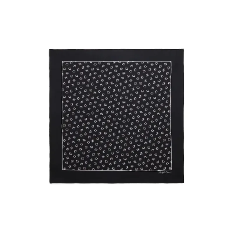 Ralph Lauren Purple Label Silk Scarves Women's Black-0