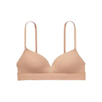 Victoria's Secret PINK 9406 Gathering Style WEAR EVERYWHERE PUSH-UP WIRELESS BRA Collection Bra Women's Nude