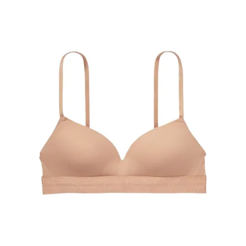 Victoria's Secret PINK 9406 Gathering Style WEAR EVERYWHERE PUSH-UP WIRELESS BRA Collection Bra Women's Nude