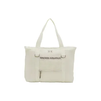 Under Armour Nylon Tote Bag Shopping Bag Shoulder Bags Handbags Regular Women's White Quartz & Forest Wolf Gray Umber