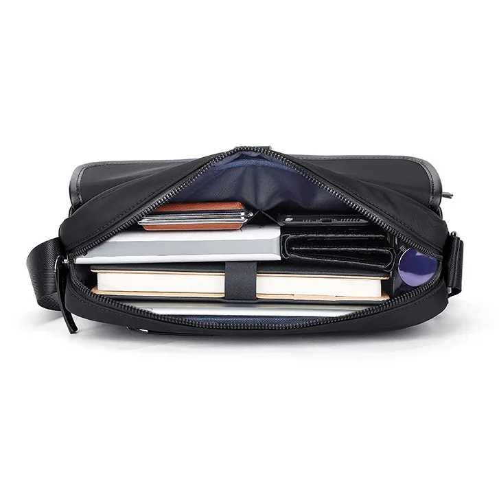 BISON DENIM Oxford Shoulder Bag Regular Men's Black-5
