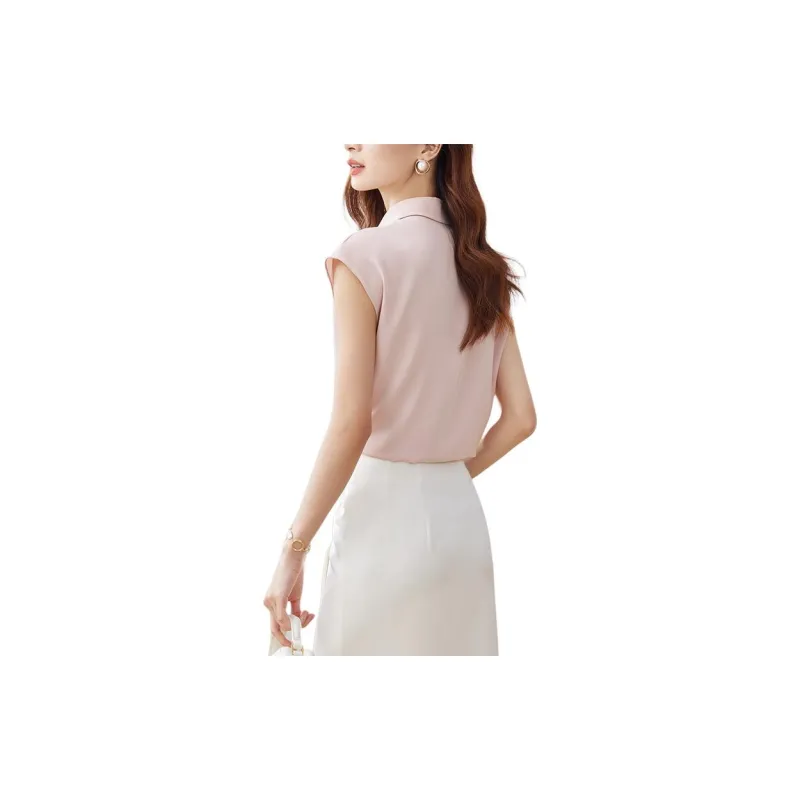 SENTUBILA Chiffon Shirts Women's-2