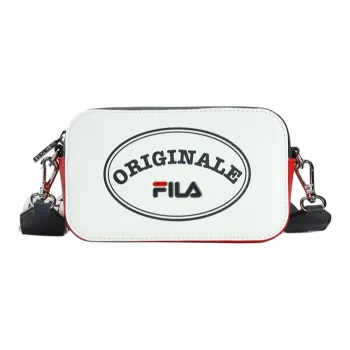 FILA Polyurethane PU Synthetic Leather Box Bag Shoulder Bag Crossbody Bag Extra Small Women's Standard White