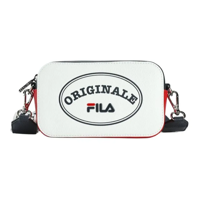 FILA Polyurethane PU Synthetic Leather Box Bag Shoulder Bag Crossbody Bag Extra Small Women's Standard White-0