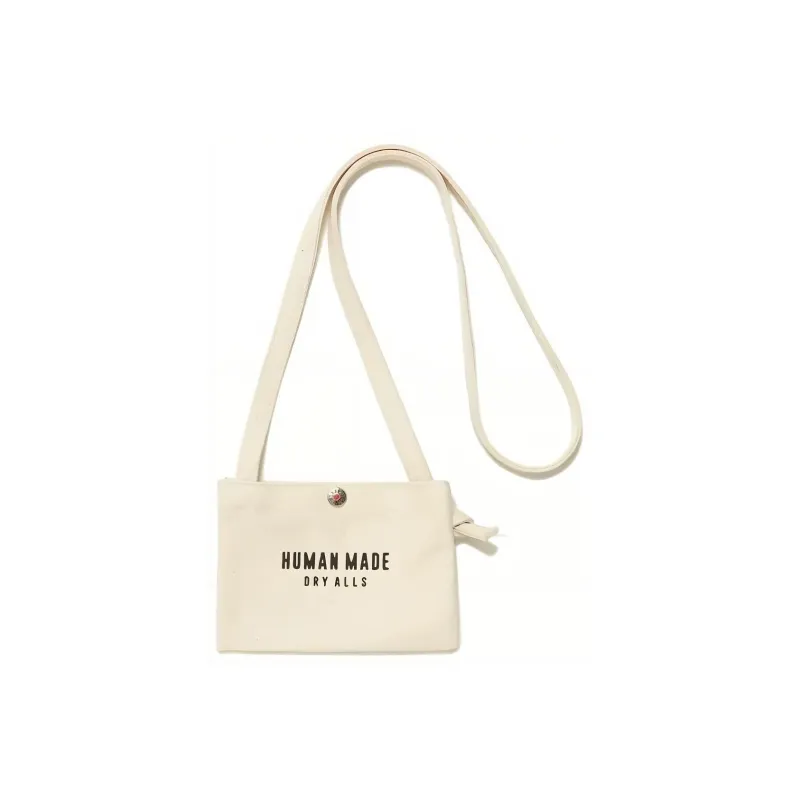 HUMAN MADE Cotton Shoulder Bag Mini Unisex White-6