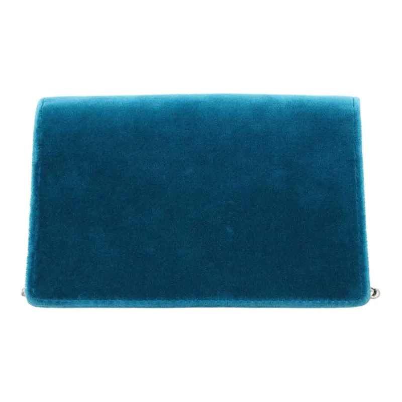 GUCCI Dionysus Velvet Shoulder Bag, Crossbody Bag Extra Mini Women's Peacock Green-4