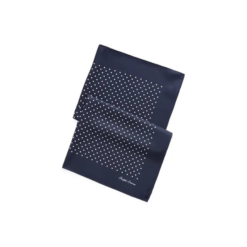 Ralph Lauren Purple Label Silk Scarves Unisex Dark Blue-0