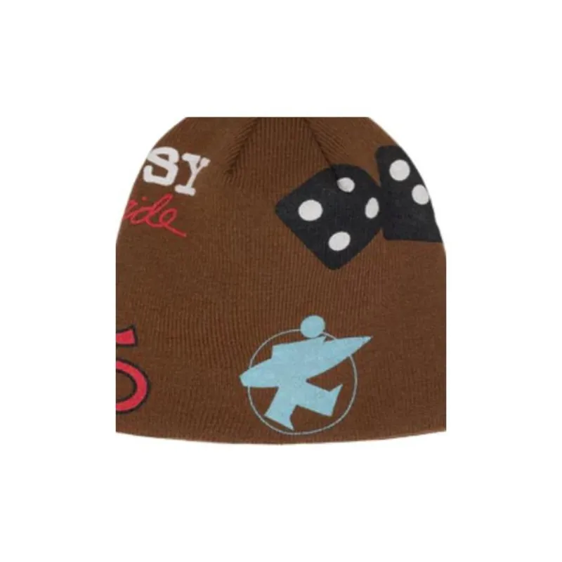 Stussy Acrylic Beanies Unisex Brown-2