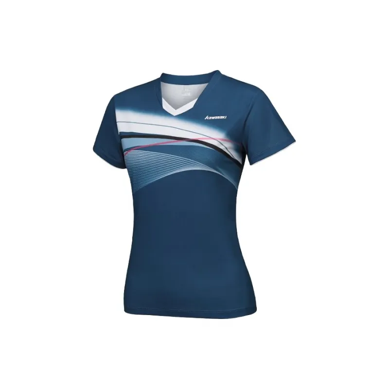 Kawasaki Badminton Clothing Women's Light Blue/navy-6