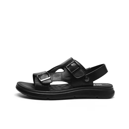 HLA Beach Sandals Unisex Black