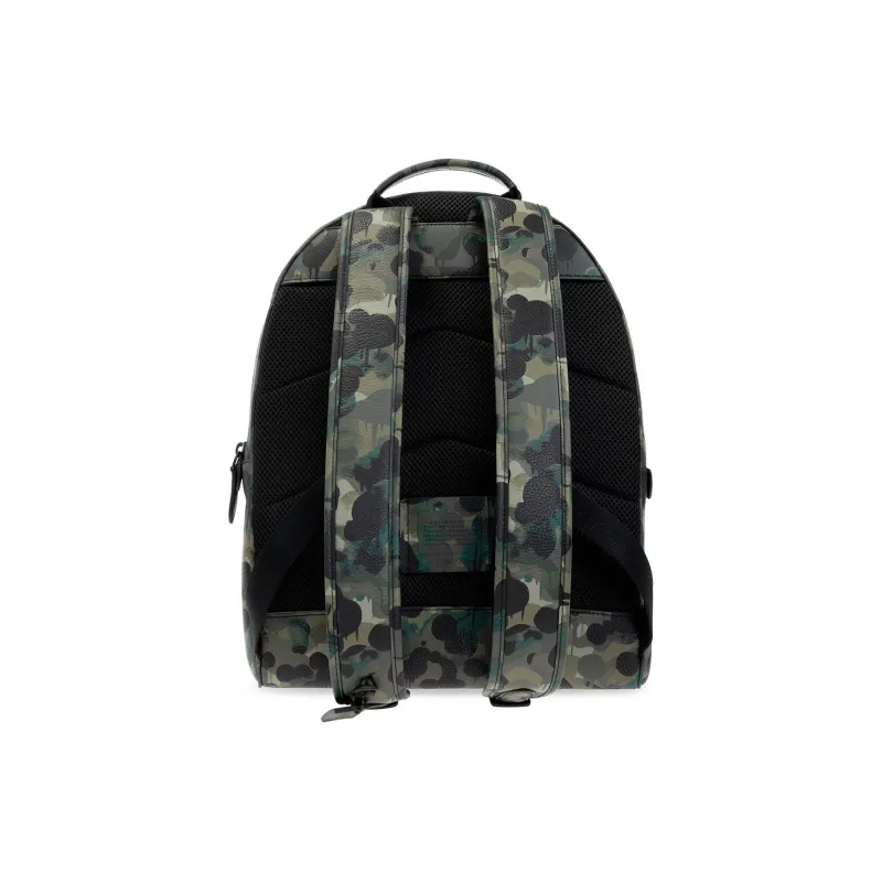 COACH Charter Pebbled Leather Backpack Large Size Men's Camouflage-3