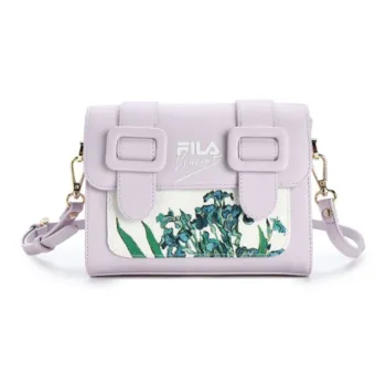 FILA Polyurethane Textile, Synthetic Leather Crossbody Bag, Shoulder Bag Women's Town Fragrance Purple