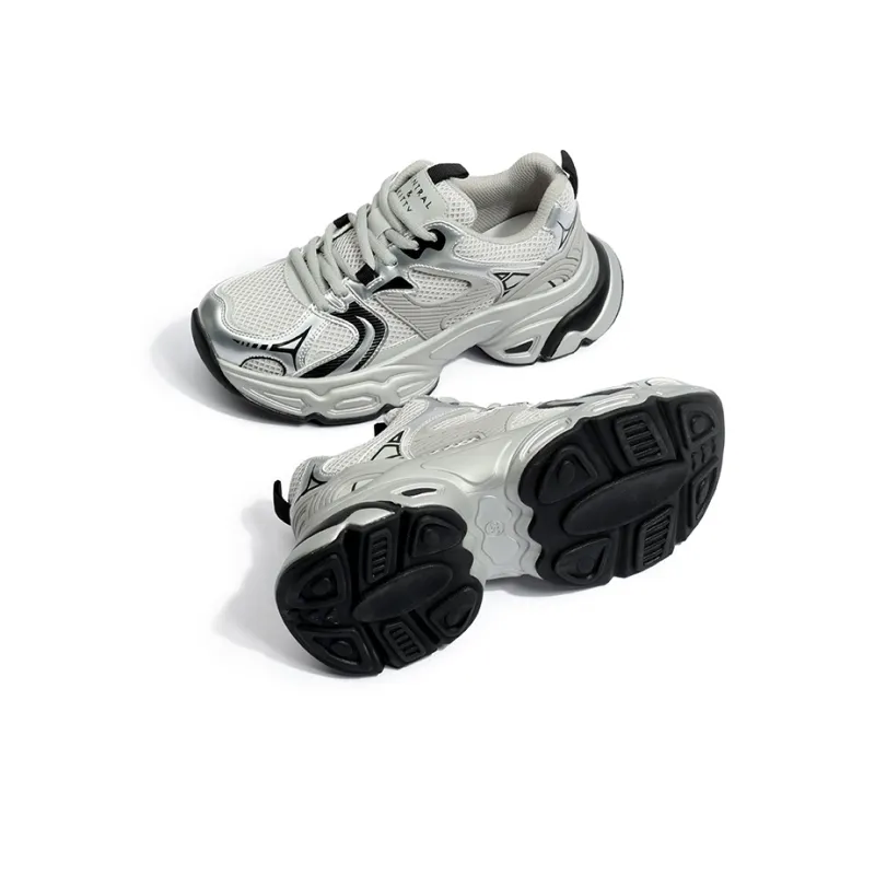 CENTRAL&KITTY Wear-resistant And Lightweight Low-Top Chunky Sneakers Women's-4
