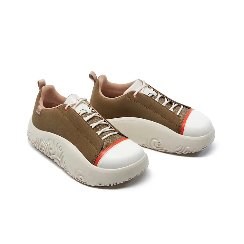 U.IN Painted Travel Shoes Vigo 2 Modern Artistic Collection Low Top Skateboard Shoes Men's-1