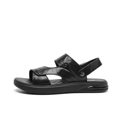 HLA Beach Sandals Unisex Black