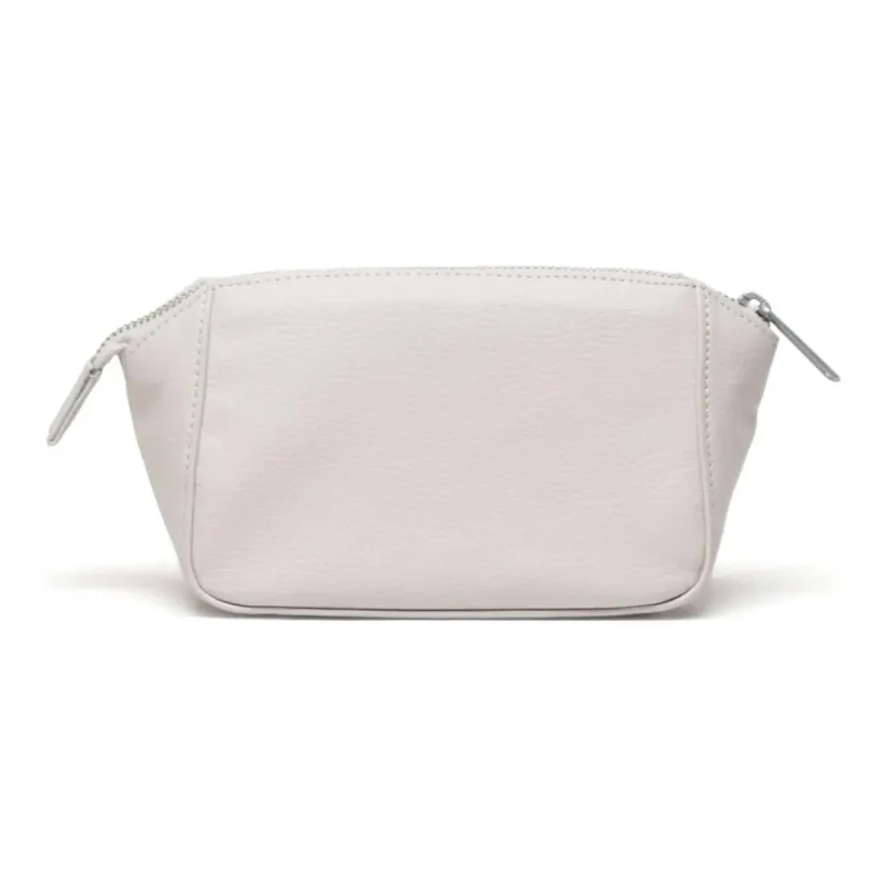 Herschel Pure Vegan Leather Makeup Bag Small Size Unisex Moon White-2