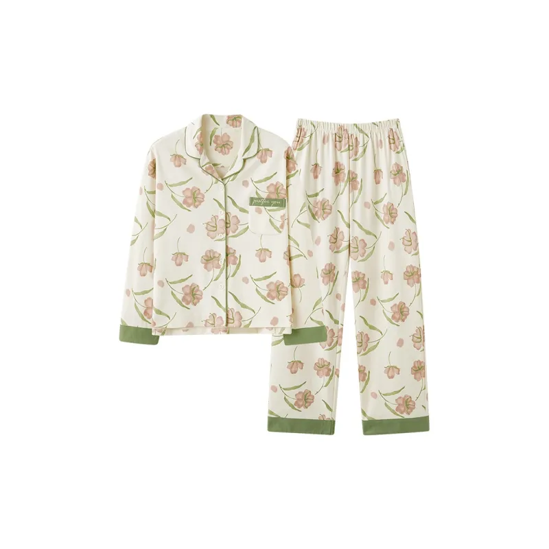 Ordifen Pajama Set Women's White-0
