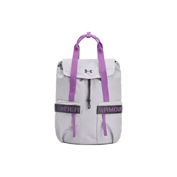 Under Armour Polyester With Nylon Backpack Regular Women's Gray & Purple
