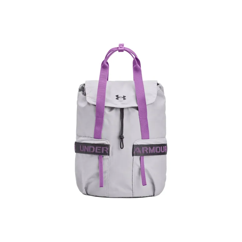 Under Armour Polyester With Nylon Backpack Regular Women's Gray & Purple-0