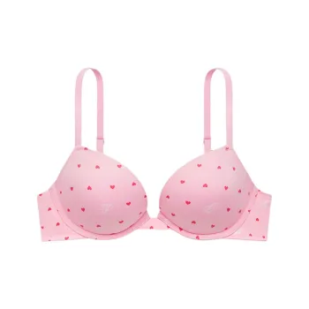 Victoria's Secret Bra Women's Pink Heart Print