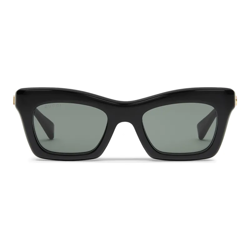 GUCCI Rectangular Sunglasses Women's Black-0