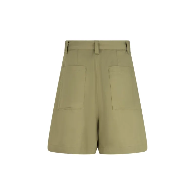 CALVIN KLEIN Casual Shorts Women's Thyme Green-1