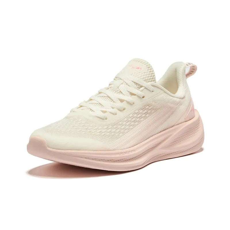 Erke Water Drift 5.0 Cushioning Slip Resistant Low Top Sprint Running Shoes Women's Microcrystal White Powder-2