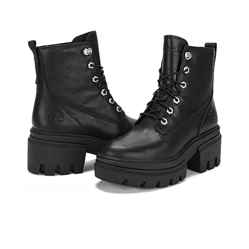 Timberland Everleigh 6 Inch Boots 'Black Full Grain' Women's-3
