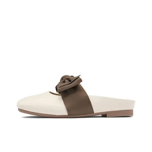 JOSINY Wrap toe Slippers Women's Beige Brown
