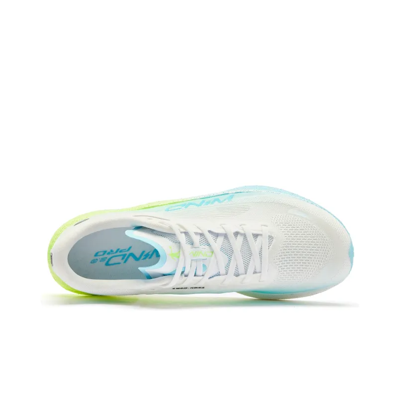 QIAODAN Strong Winds 2.0 PRO Running Shoes Men Low Top Jordan White Neon Bright Yellow-3