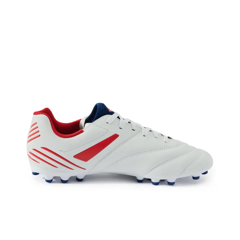 Umbro Soccer Shoes Men Low Top Umbro White/Manor Blue/Rococco Red-1
