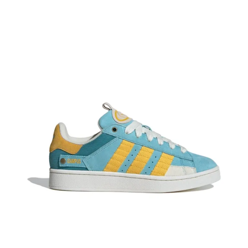 Adidas Originals CAMPUS 00s Anti Slip Wear Resistant Low Top Skateboard Shoes Unisex Blue Yellow-1