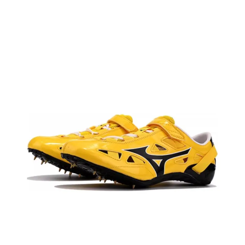 Mizuno Lightning Bird Upgraded Anti-Slip Wear-Resistant Low-Top Running Shoes Unisex Yellow-1