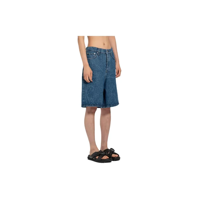 DRIES VAN NOTEN Mid Rise Denim Shorts-4