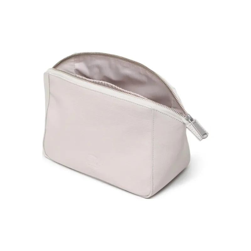 Herschel Pure Vegan Leather Makeup Bag Unisex Moon White-3