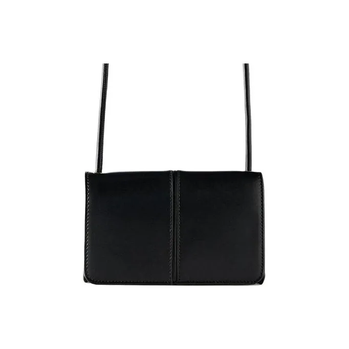ZARA PU Handbag Shoulder Bag Crossbody Bag Small Size Women's Black-0