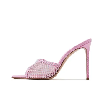 Le Silla Gilda 110mm Crystal-embellished Mules