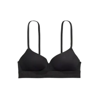 Victoria's Secret PINK 9406 Gathering Style WEAR EVERYWHERE PUSH-UP WIRELESS BRA Collection Bra Women's Black