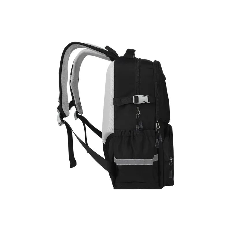 YOME Polyester Backpack Regular Men's Black/Navy Blue-2