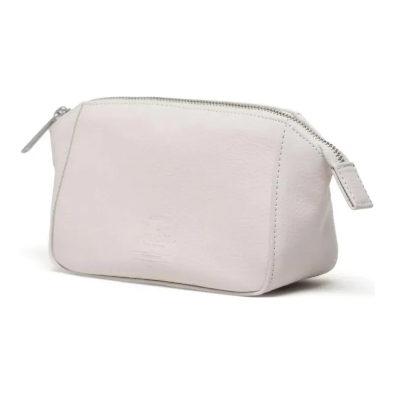 Herschel Pure Vegan Leather Makeup Bag Small Size Unisex Moon White-1