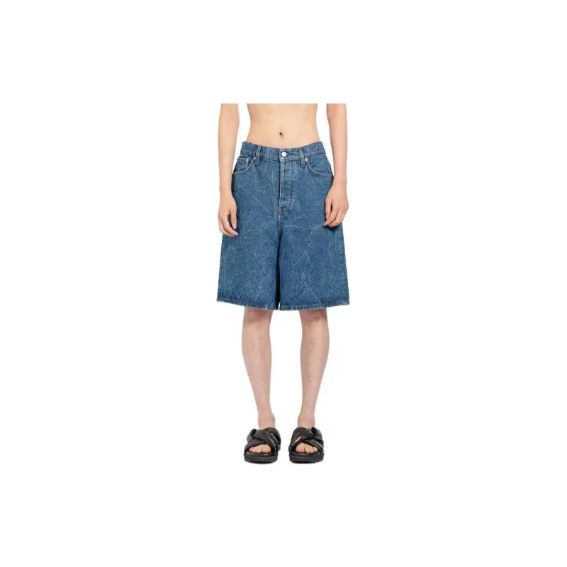 DRIES VAN NOTEN Mid Rise Denim Shorts-2