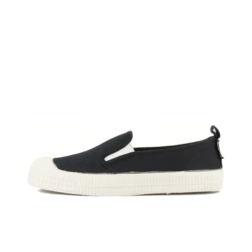 Novesta Canvas Shoes Unisex Low-Top Black