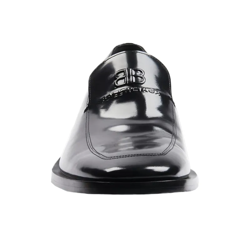 Balenciaga Coin Rim 20mm Loafers Black Leather-2