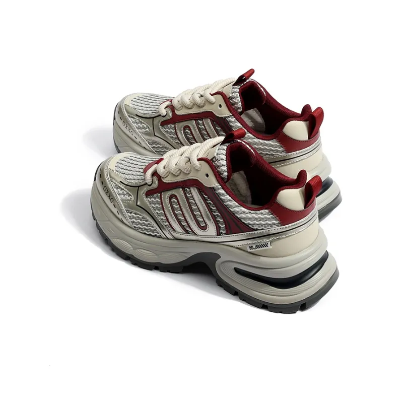 CENTRAL&KITTY Cushioning Lightweight Low-Top Chunky Sneakers Women's-3
